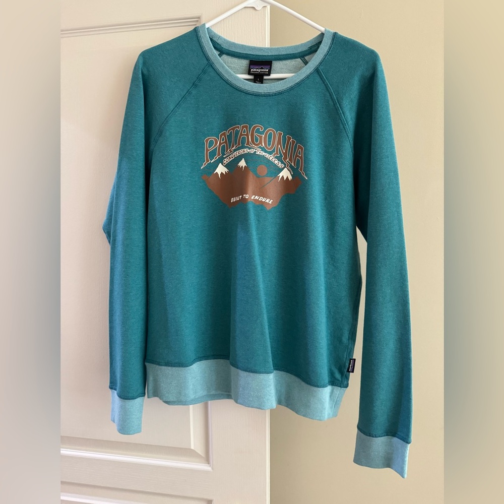Patagonia Turquoise Crewneck Sweatshirt